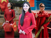 Thời trang - Chưa đến Tết, áo dài đỏ đã chiếm sóng MXH, hội mỹ nhân Việt tuổi nào cũng nhiệt tình khoe sắc mừng Quốc khánh