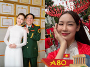 Đẹp - Hoa hậu cao gần 1m90 tham gia Tổng duyệt A80 có bố Đại tá, mẹ làm bác sĩ, là nàng hậu Việt duy nhất làm được điều này