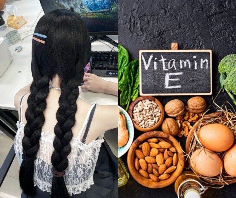 Chị em nên dùng nhiều thực phẩm chứa vitamin E để tóc khỏe mạnh hơn và suôn mượt hơn. 