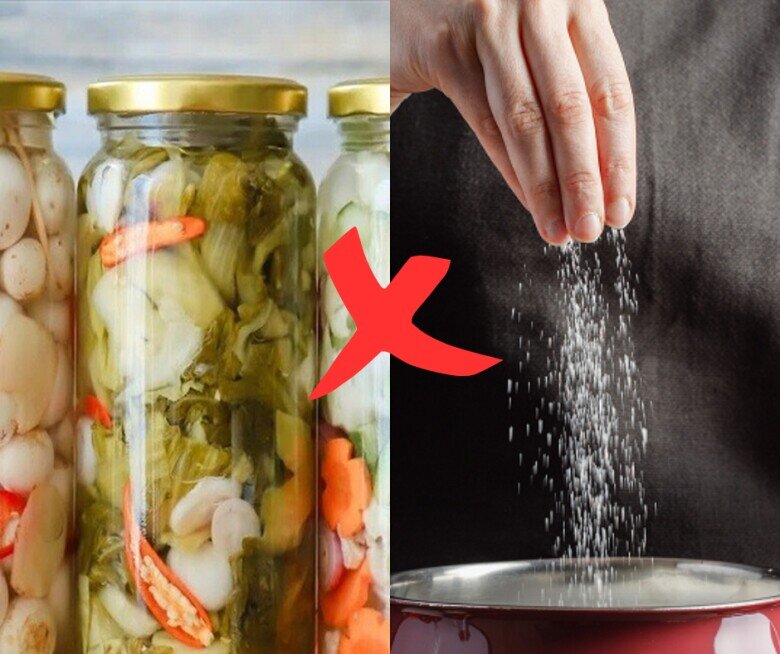 Các thực phẩm nhiều muối nếu dùng nhiều sẽ khiến tóc ngày càng yếu.