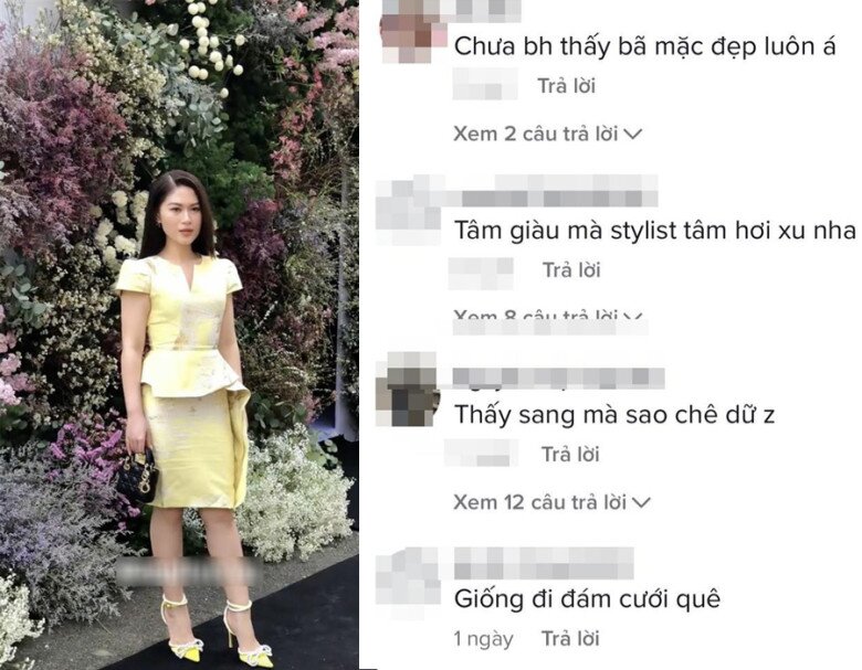 Cô không ít lần bị chê mặc xấu, kém sang.