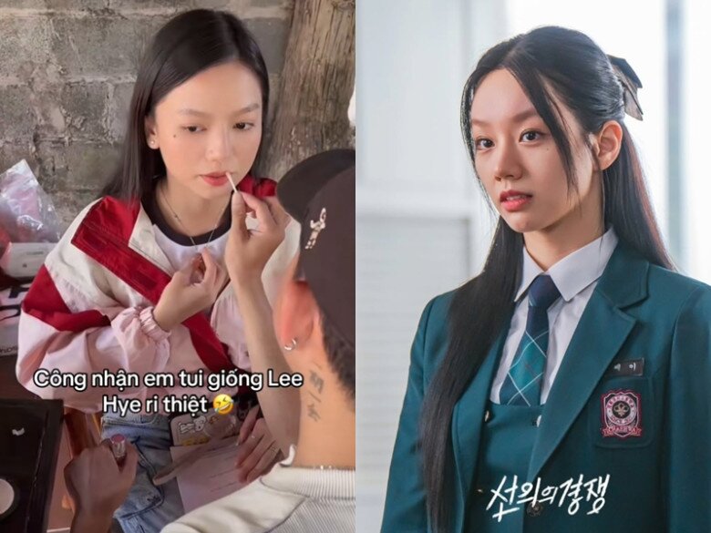 Hạ Anh được so sánh với nữ diễn viên Hàn Quốc Hyeri vừa gây sốt với bộ phim Friendly Rivalry (Cạnh Tranh Thân Thiện), lột xác với hình ảnh sang chảnh, sắc sảo.