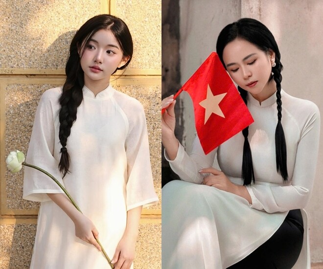 Những kiểu tóc đẹp để phối cùng áo dài khi chụp ảnh 2/9, tôn lên ngũ quan hài hòa lại giúp chị em amp;#34;hackamp;#34; tuổi - 5