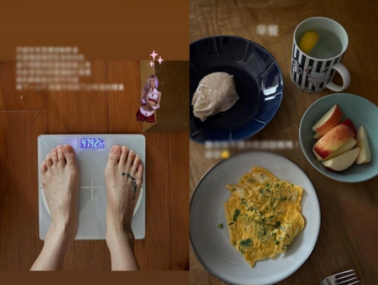 Bữa sáng đạm bạc nhưng toàn món giữ dáng của Trần Kiều Ân.
