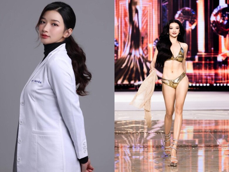 Y Quyên ngoài đời là bác sĩ song cũng là một chiến binh đầy tiềm năng tại các cuộc thi sắc đẹp.