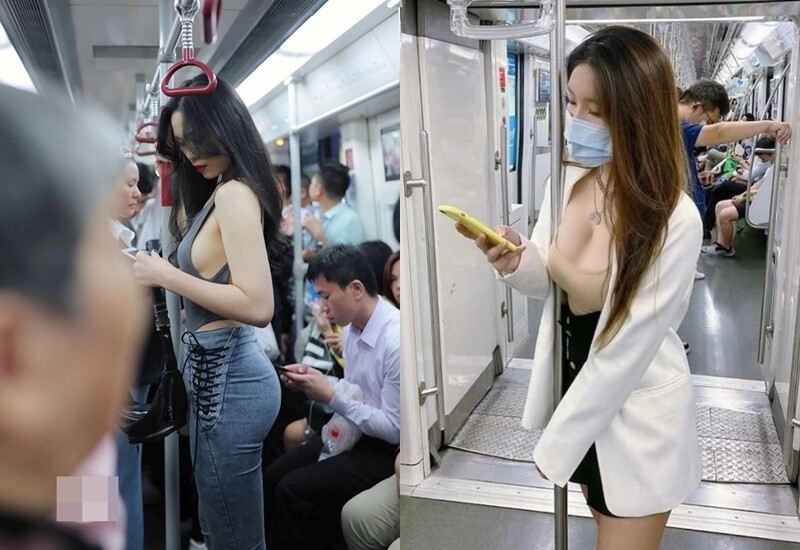Mặc gợi cảm nơi công cộng không còn là chuyện hiếm. Cảnh tượng này đang ngày càng phổ biến trên các phương tiện công cộng. Tàu điện, xe buýt – những phương tiện giao thông công cộng quen thuộc – đang dần trở thành... sàn catwalk bất đắc dĩ.