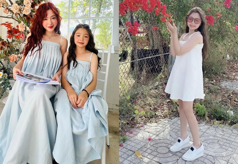 Cô bé cũng sở hữu chiều cao vượt trội so với bạn bè đồng trang lứa và được dự đoán có thể cao hơn cả mẹ trong tương lai. Vóc dáng thanh thoát cùng gương mặt ngày càng mặn mà khiến không ít người khen ngợi Cadie mang dáng dấp “hoa hậu tương lai”.