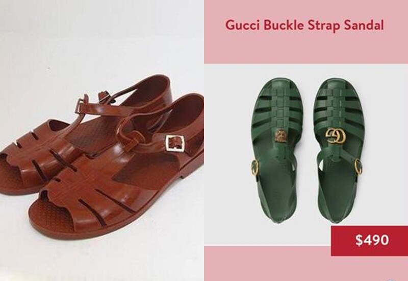 Thế nhưng, đôi dép cao su gắn logo “GG” và họa tiết đầu mèo ấy lại đến từ Gucci, có giá hơn 11 triệu đồng – minh chứng rằng hàng hiệu đôi khi dễ khiến công chúng “vỡ mộng”.