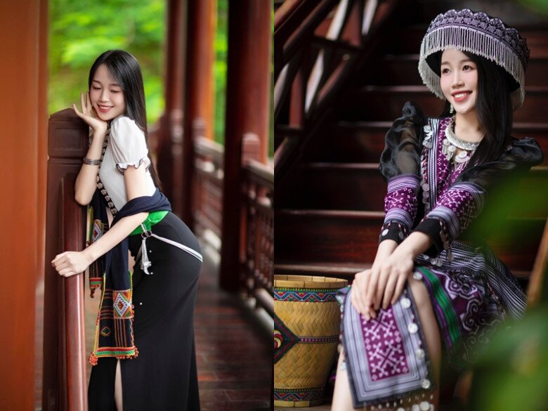Cô yêu thích các trang phục dân tộc.