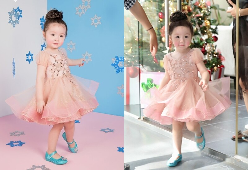 Sở hữu gương mặt xinh xắn, làn da trắng hồng và mái tóc nâu bồng bềnh, Cadie nhanh chóng nổi tiếng chẳng kém mẹ. Nét đẹp lai ấn tượng với đôi mắt to tròn, khuôn miệng cười rạng rỡ và mái tóc xoăn ngả vàng giúp cô bé được ví như “thiên thần nhí quốc dân”.