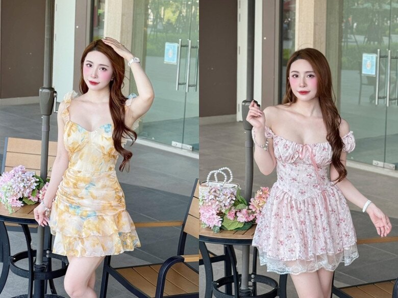 Bên cạnh những thiết kế váy dài thanh lịch, Quỳnh Nga còn “đốn tim” người hâm mộ với loạt váy ngắn ngang đùi, khéo léo tôn đôi chân thon dài, thẳng tắp đầy cuốn hút.