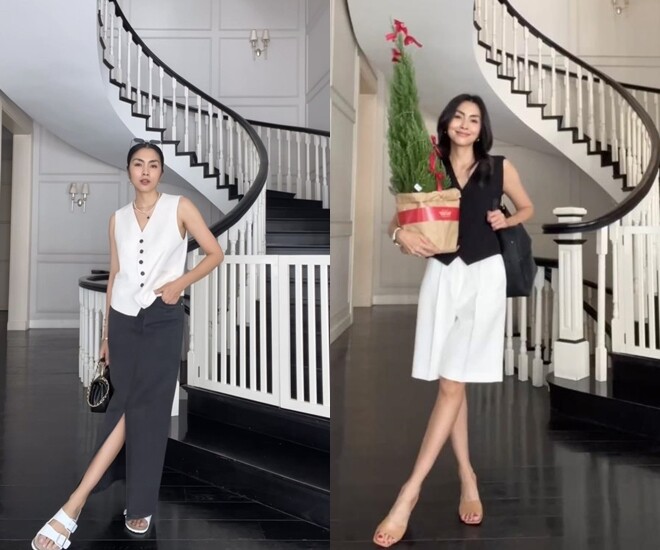 Ngọc nữ Tăng Thanh Hà cũng mê mẩn kiểu gile dáng ngắn.