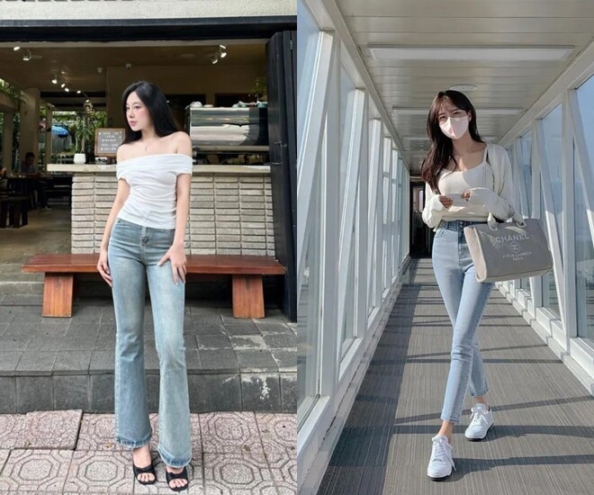 Quần jeans là items cơ bản mà nàng nào cũng có.