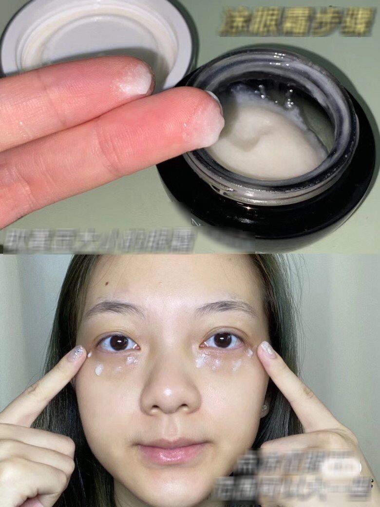 Bên cạnh việc ngủ sớm và ngủ đủ giấc, cô gái này cũng kết hợp thêm dưỡng da cho vùng mắt để giảm thâm.