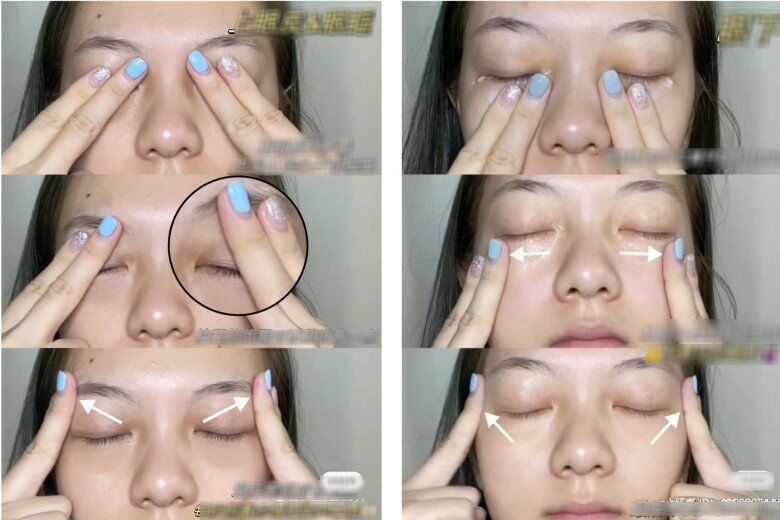 Và kết hợp massage nhẹ nhàng để máu huyết vùng da này lưu thông tốt, giúp làn da thêm sức sống.