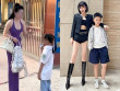 Những lần ăn mặc "đi vào lòng đất" của các bà mẹ khi đưa con tới trường: Mặc ngắn chưa đủ, có người khoét trước hở sau