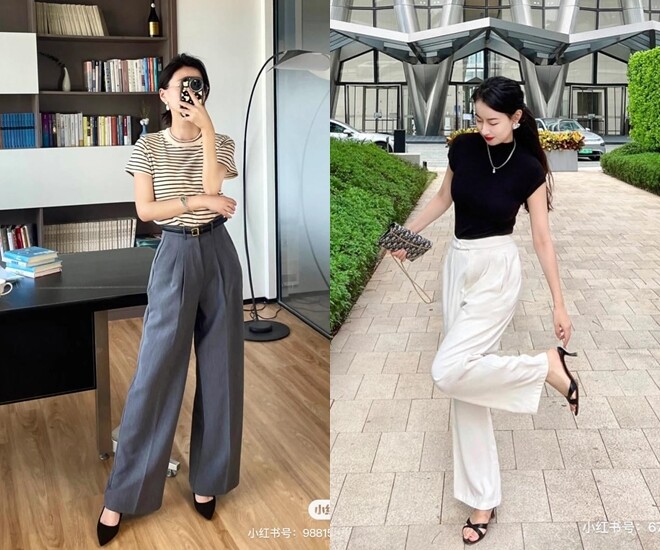 Quần âu chính là chiếc quần tinh hoa hội tụ khi có thể mặc ở mọi nơi, mọi mùa, phối với nhiều trang phục và dù bạn ở độ tuổi nào cũng đều có thể diện.