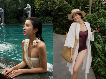 Cháu dâu NSƯT Chí Trung gây thương nhớ với loạt ảnh diện bikini khoe vòng 1 tràn viền