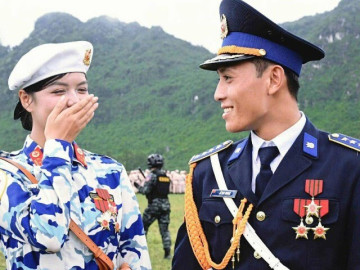 Nhan sắc cực phẩm của cặp đôi được Tổ quốc se duyên hot nhất MXH, visual tựa bước ra từ phim
