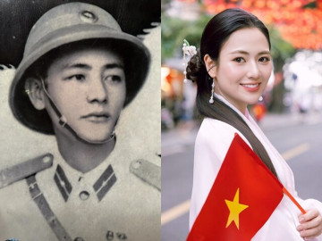 Bạn thân Phương Oanh khoe ảnh bố thời quân ngũ có visual sáng bừng, con gái thừa hưởng gen cực phẩm nên đẹp không cần sửa