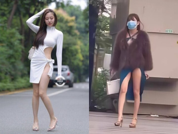 Mặc hở như Can Lộ Lộ trưng cả vòng 3 giữa phố, hội chị em khiến dân tình ngượng chín mặt vì phản cảm