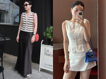 Vợ cơ trưởng trẻ nhất Việt Nam chỉ mặc đồ đen trắng mà trông sang đẹp như người mẫu nhờ công thức hack dáng cực ngọt