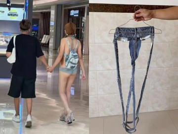 Chàng trai tá hoả với kiểu quần jeans hở hơn cả đồ lọt khe của bạn gái, nhìn xong chỉ muốn giữ ở nhà