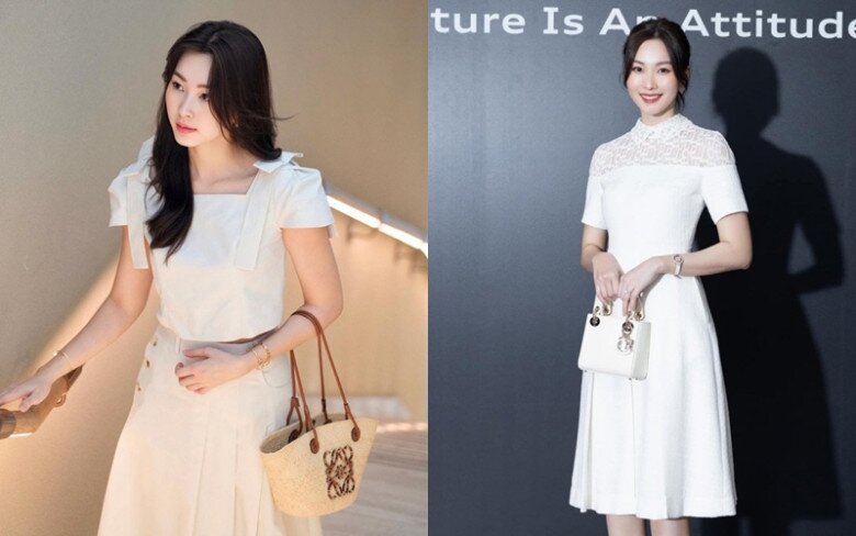 Ngoài những mẫu túi cá, mỹ nhân Bạc Liêu còn tậu thêm nhiều thiết kế từ Dior, Chanel, Celine… Chỉ cần diện trang phục đơn sắc, kết hợp cùng một chiếc túi hiệu, Đặng Thu Thảo đã đủ toát lên hào quang, nổi bật ở bất kỳ đâu.