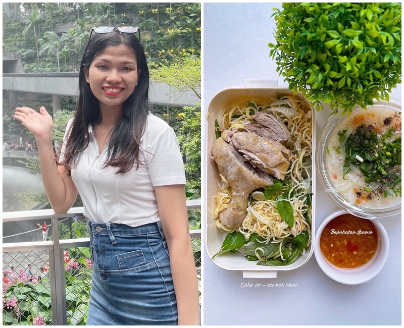 Là người rất mê nấu ăn nên dù đang mang bầu 6 tháng chị Thảo Võ (TP HCM) vẫn rất chăm chỉ vào bếp mỗi ngày. Không chỉ thế, chị còn dậy sớm để chuẩn bị những hộp cơm để mang đi làm.