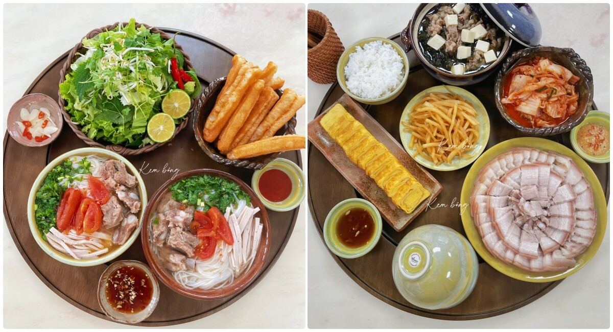 9X bầu bí thở thôi cũng mệt nhưng hễ động vào bếp là lại thấy khoẻ ngay, nhìn loạt mâm cơm chất lượng ai cũng khen hết lời - 14