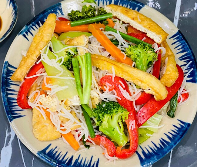 Bún xào rau củ chay thanh đạm, dễ làm - 1