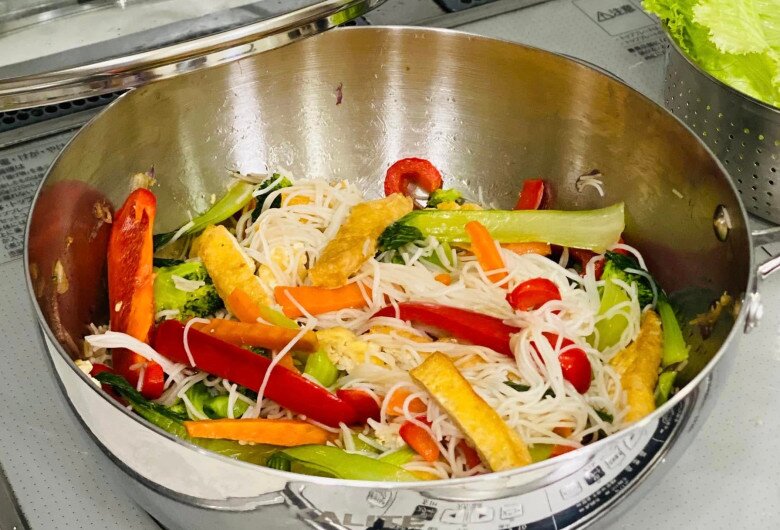 Bún xào rau củ chay thanh đạm, dễ làm - 9
