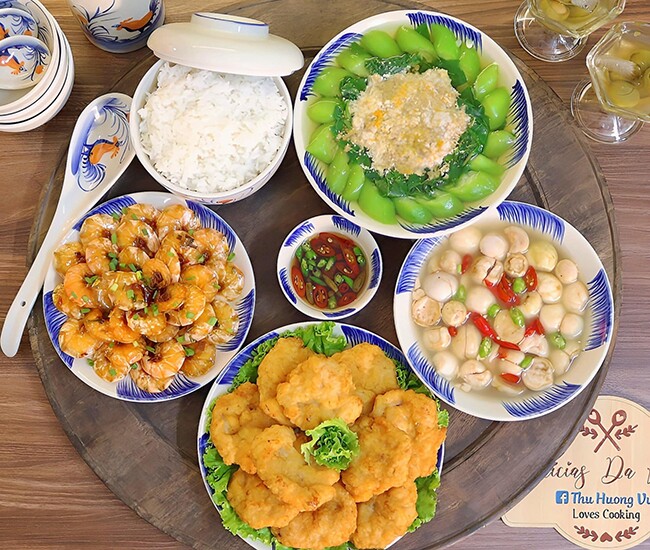 Cơm chiều dễ ăn cho ngày nóng.