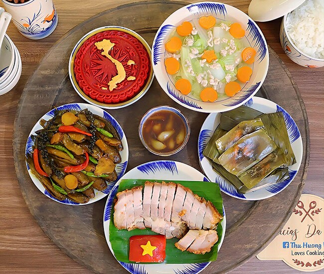 Cơm tối siêu ngon.
