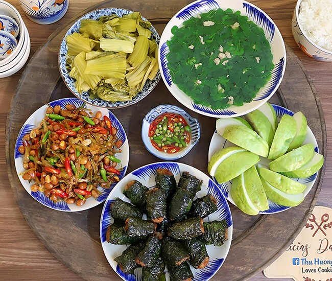 Bữa cơm chiều cực ngon.