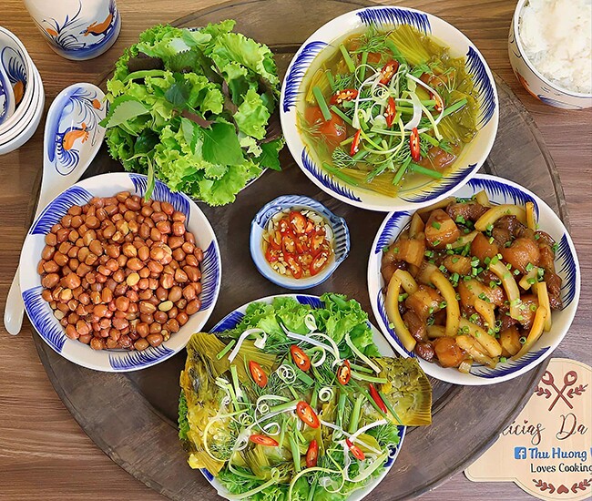 Bữa tối ngon miệng.