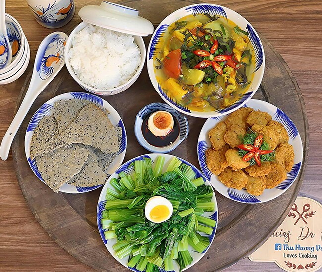 Thực đơn giản dị nhưng cực ngon.