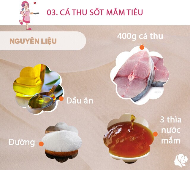 Chuẩn bị: 400g cá thu, nước mắm, dầu ăn, hạt tiêu, tiêu xanh, đường.