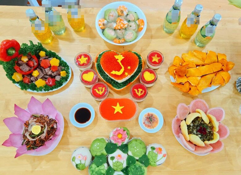 Mâm cơm ngon cho ngày 2-9.