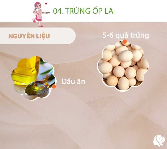 Chuẩn bị: 5-6 quả trứng gà, dầu ăn.