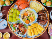 Chị em chia sẻ mâm cỗ cúng Rằm tháng 7, dù mặn hay chay vẫn đủ đầy hương vị và trọn vẹn lòng thành