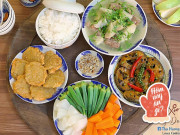 Hôm nay nấu gì: Cơm tối có cá đậm đà, rau củ luộc thanh mát