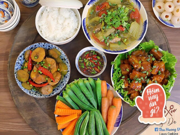 Hôm nay nấu gì: Bữa tối toàn món trôi cơm