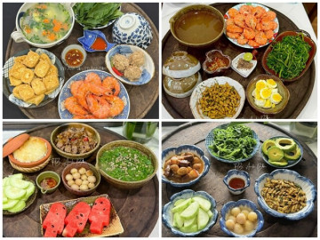 Bếp Eva - Nàng dâu số hưởng, thường được mẹ chồng gửi đồ cho, khoe hơn 20 mâm cơm đậm vị nhà nhìn mà thèm