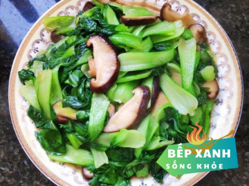 Loại rau giàu canxi đem xào với thứ chứa nhiều vitamin D được món thanh đạm, ngon miệng nhưng cực bổ dưỡng