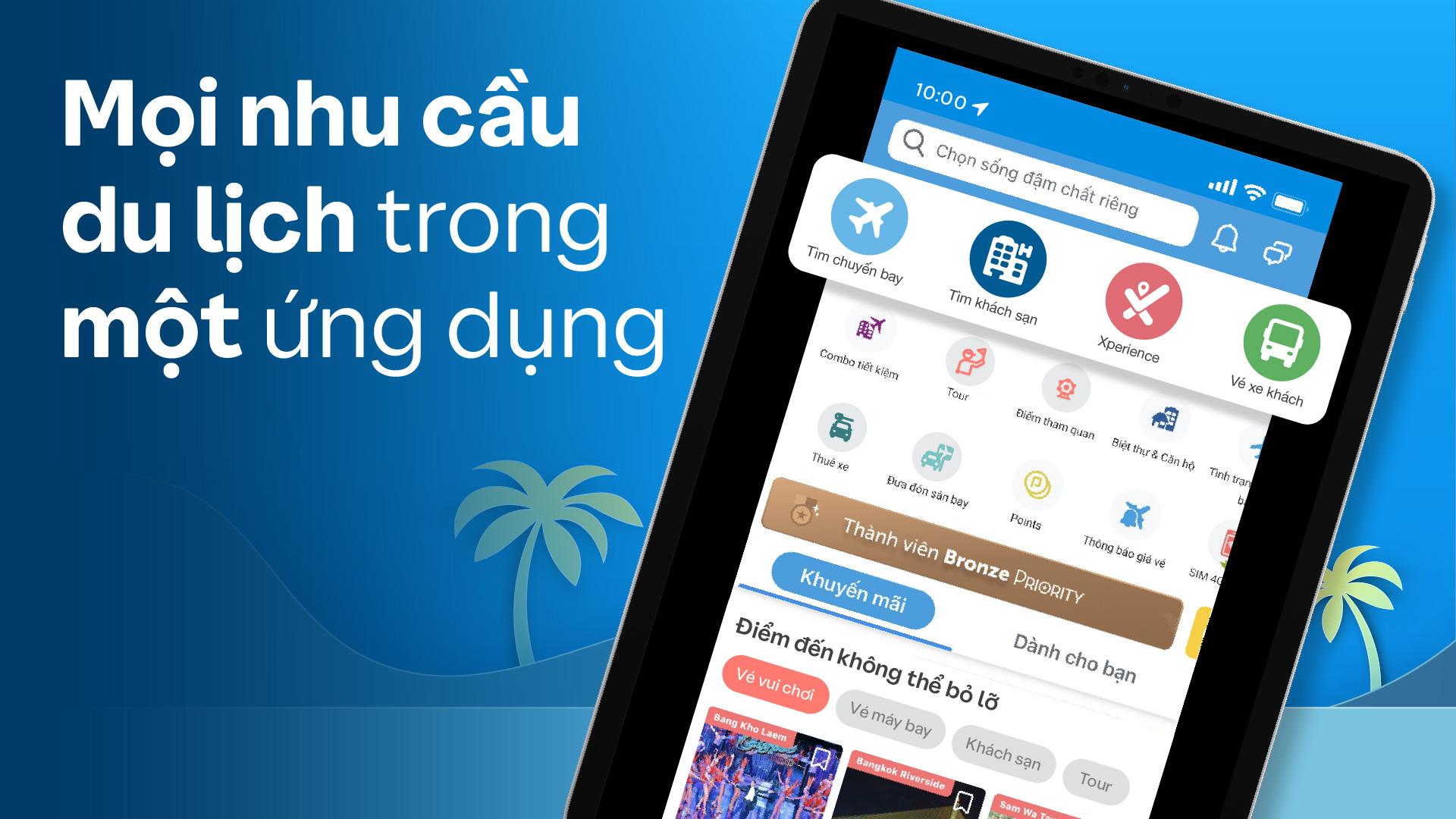 Đặt vé nhanh chóng trên Traveloka