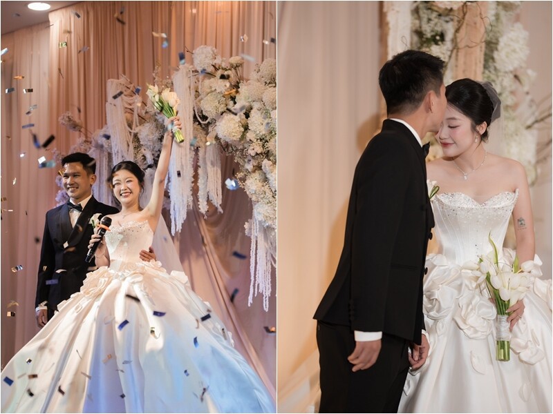 Nữ Quán quân tâm sự rằng ngày hôm đó đẹp hơn cả giấc mơ với nhiều cảm xúc đáng nhớ. Khi hôn lễ đã qua, cô thổ lộ cùng chồng: “Vợ vẫn còn nhớ như in từng giây phút, từng ánh mắt, từng bước chân”. 
