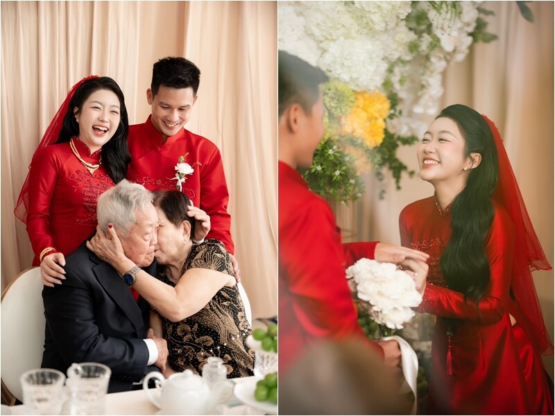 “Lúc ấy, vợ chỉ biết mình là cô dâu hạnh phúc nhất trên đời, nhưng cũng không khỏi bồi hồi vì lần đầu tiên trong đời, vợ cảm nhận sâu sắc thế nào là yêu thương trọn vẹn”.
