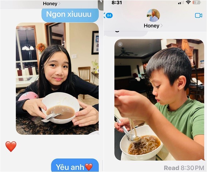 Đặc biệt, phở ông Tâm là một trong những món Hồng Ngọc thích thú nhất. Có lần cô tâm sự: Bố đi công tác xa, ở nhà mấy mẹ con ăn phở của bố nấu ra ăn ngon xỉu. Bố làm việc thật tốt nhé. Yêu bố.