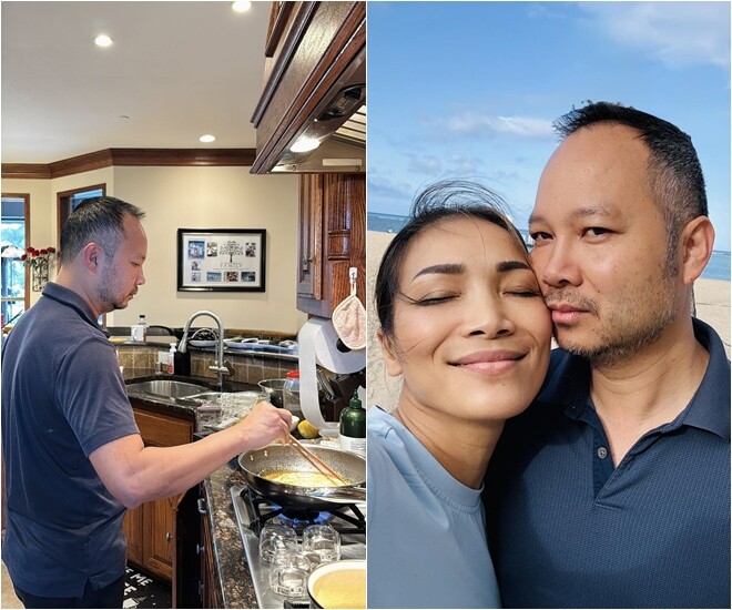 Rất nhiều bạn bè đã khen ngợi Thomas Tâm Nguyễn là người chồng tuyệt vời, còn Hồng Ngọc có ảnh hưởng khi có ông xã yêu chiều lại nấu ăn ngon.